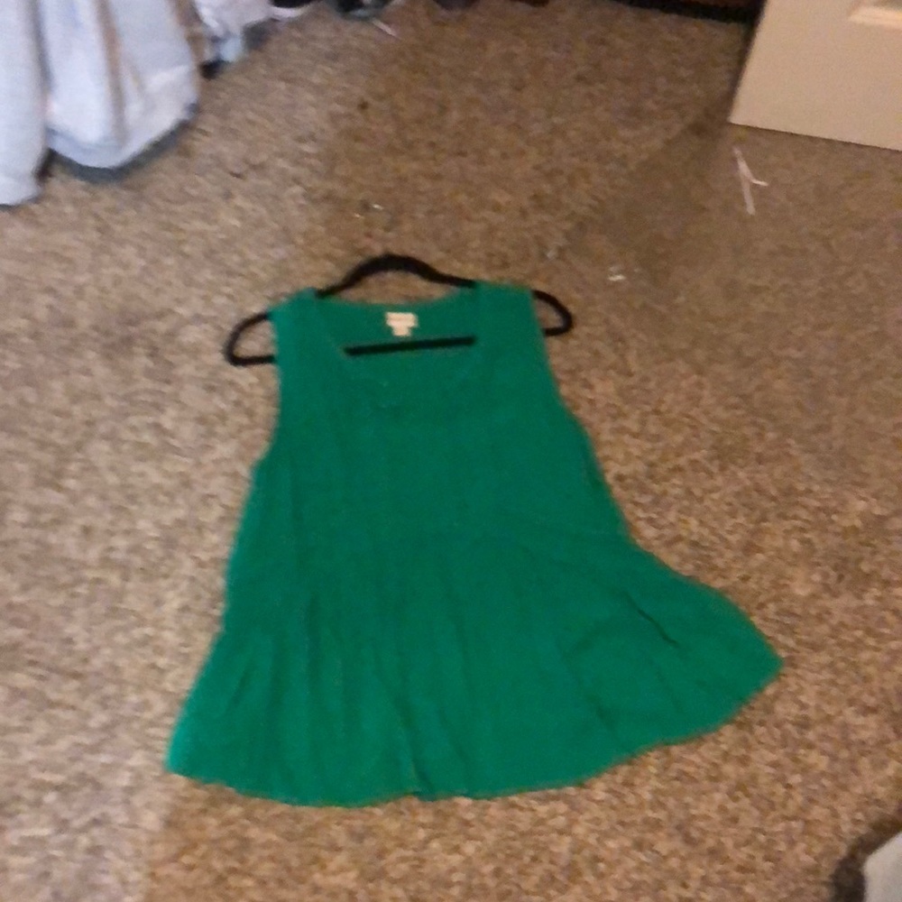 green blouse